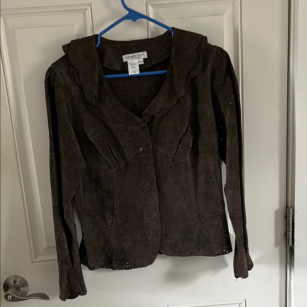 Brown Suede Women's Jacket